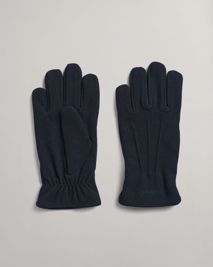 Melton Gloves Classic Blue S M fra Gant