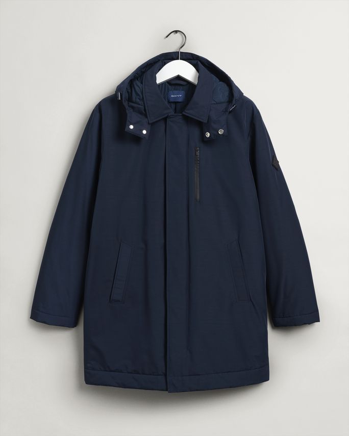 D1. Padded Car Coat Marine X fra Gant