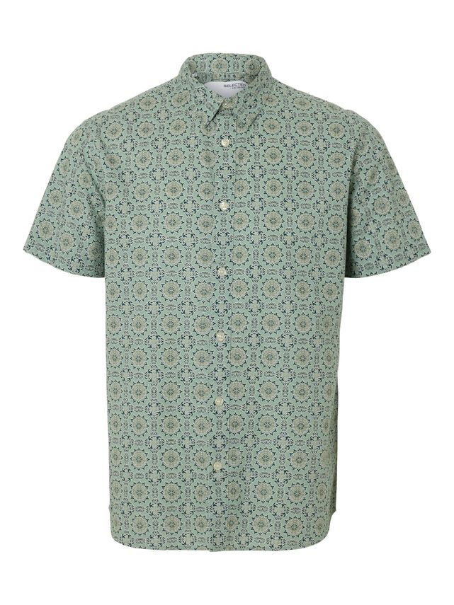 Slhregnew Linen Shirt Ss Class fra Selected