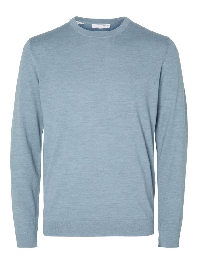 Slhtown Merino Coolmax Knit Crew B fra Selected