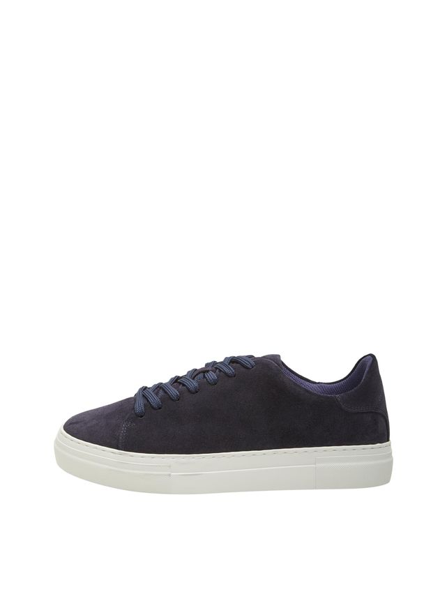 Slhdavid Chunky Clean  Suede Traine fra Selected