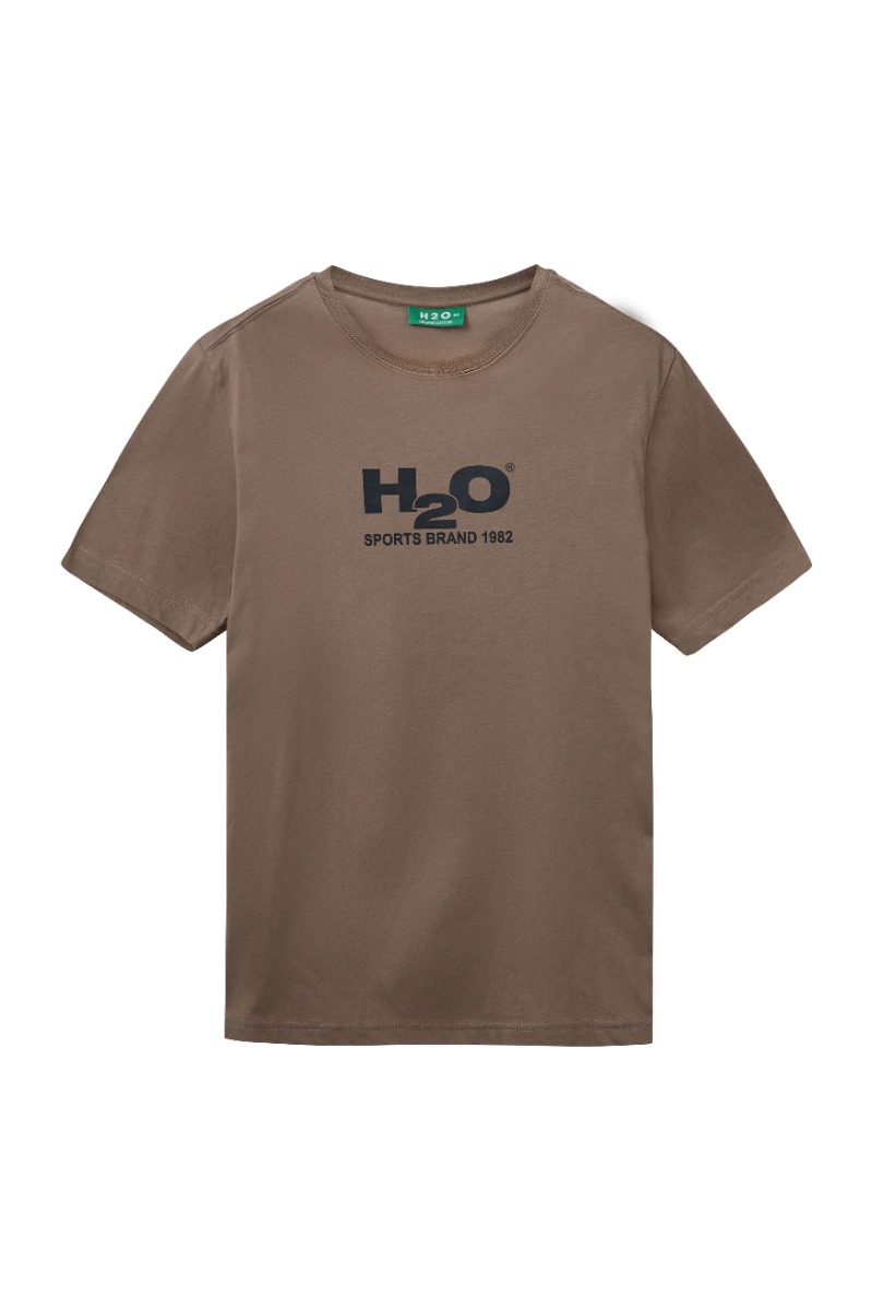 T Shirt   Logo Tee   Dusty Oak Navy fra H2o