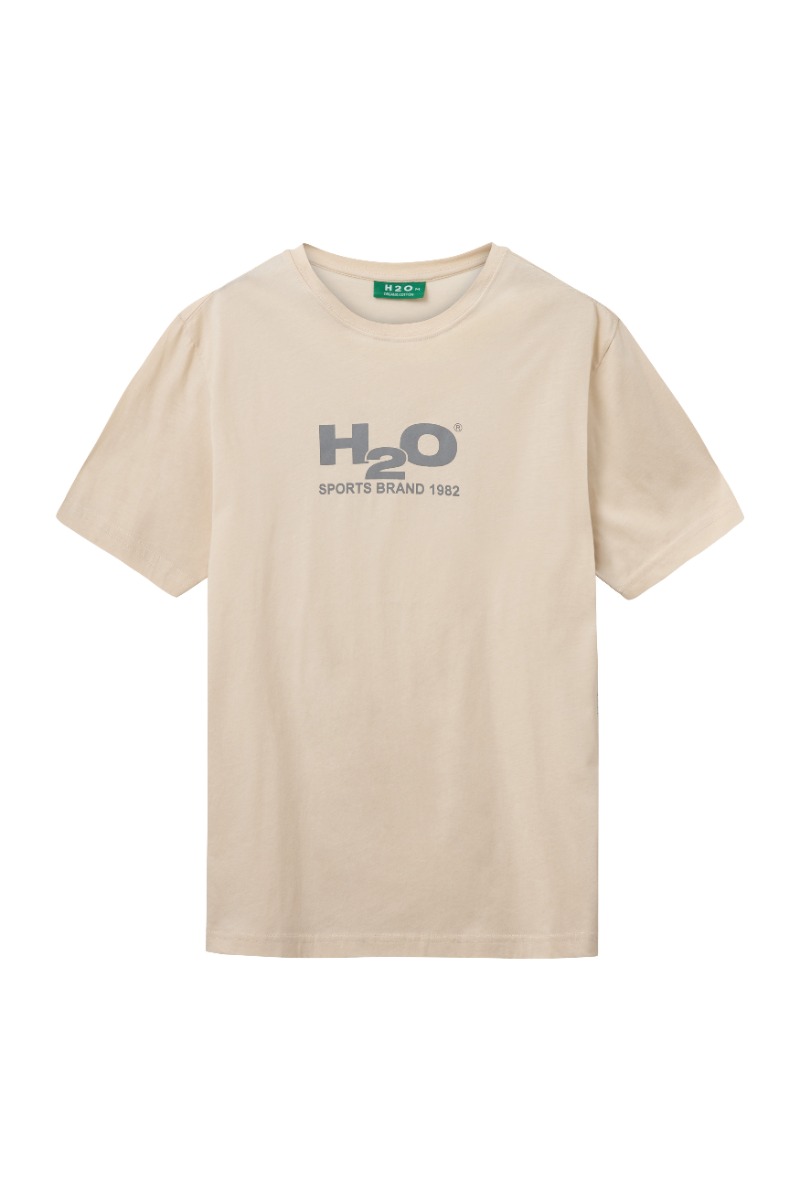 T Shirt   Logo Tee   Chalk Grey fra H2o