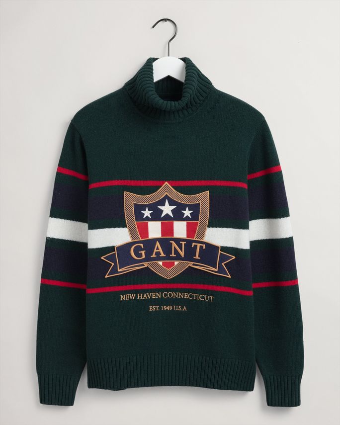 D1.   Banner Shield Turtleneck fra Gant