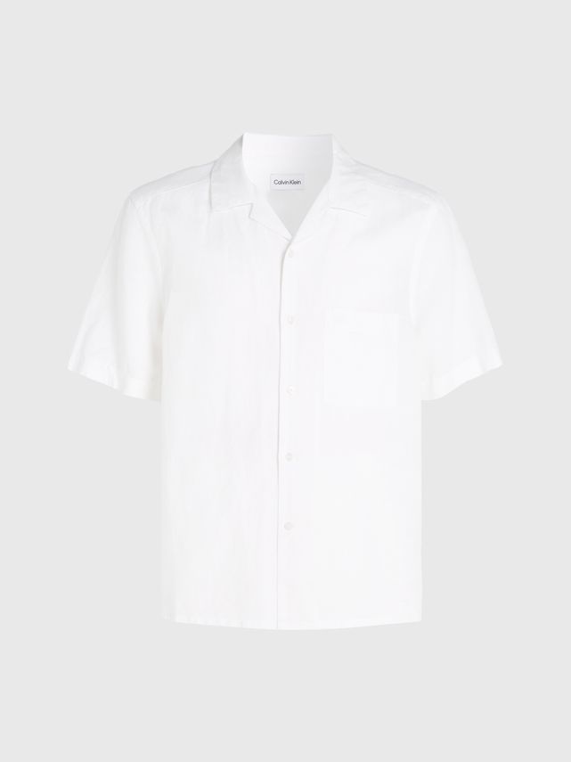 Linen Short Sleeve Shirt fra Calvin Klein