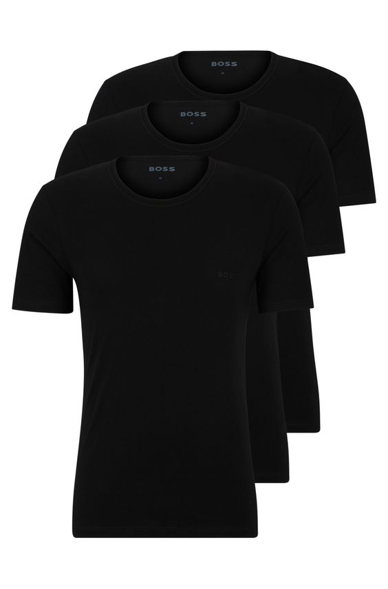 Tshirt Rn 3p Classic 10243514 fra Boss Black