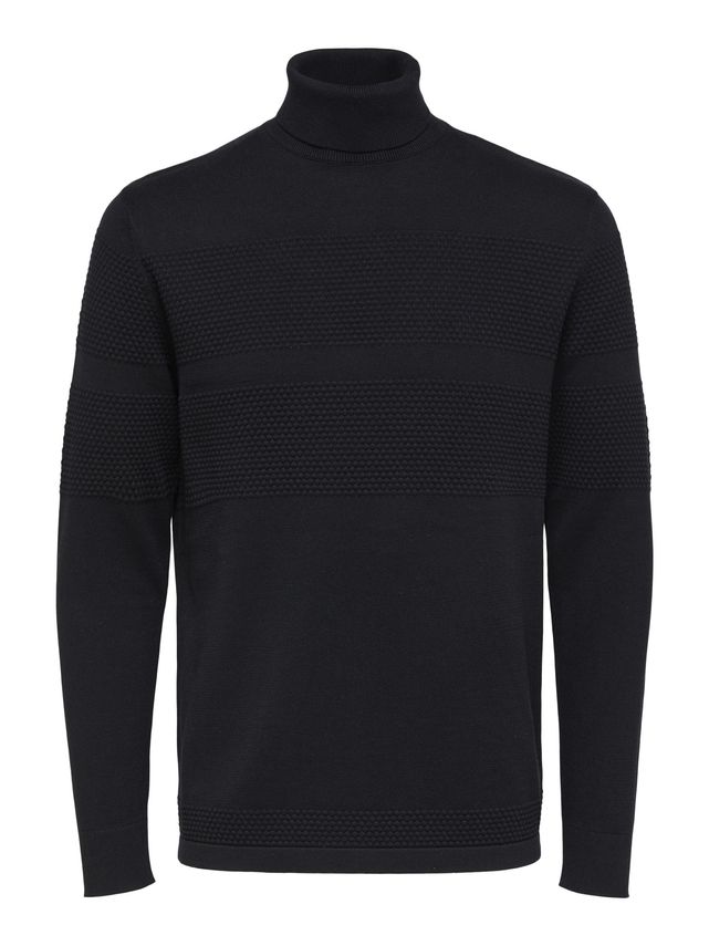 Slhmaine Ls Knit Roll Neck W Noos fra Selected