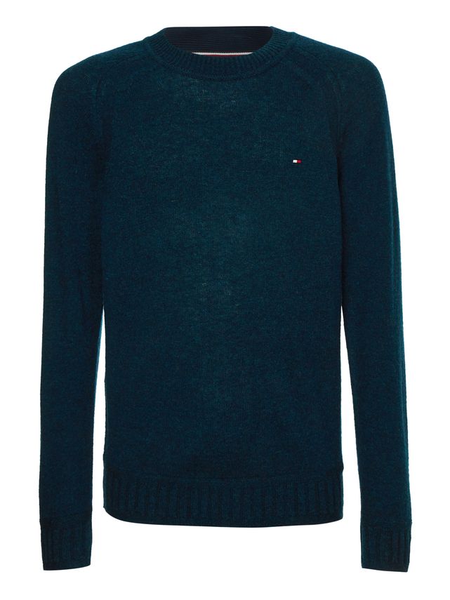 Multi Htr Lambswool C Neck fra Tommy Hilfiger