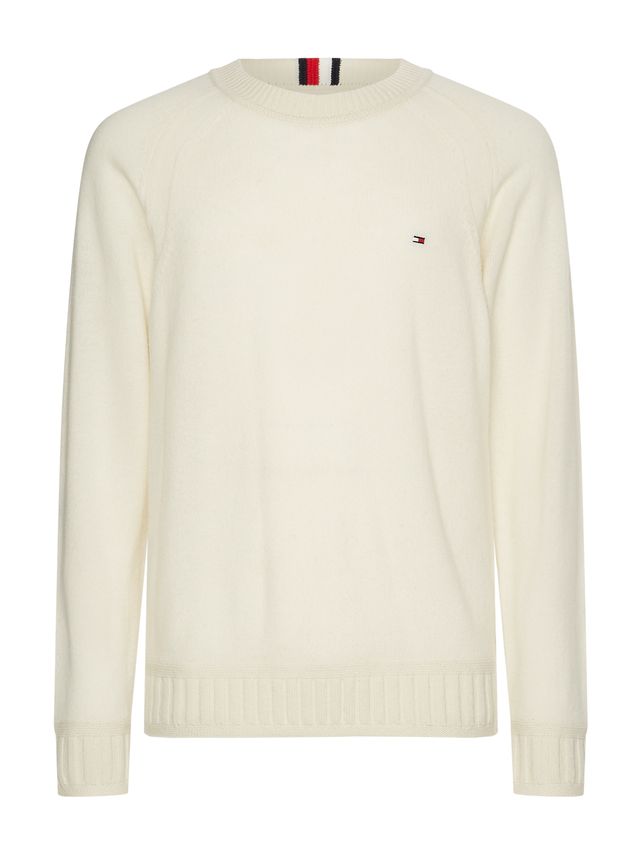 Multi Htr Lambswool C Neck fra Tommy Hilfiger