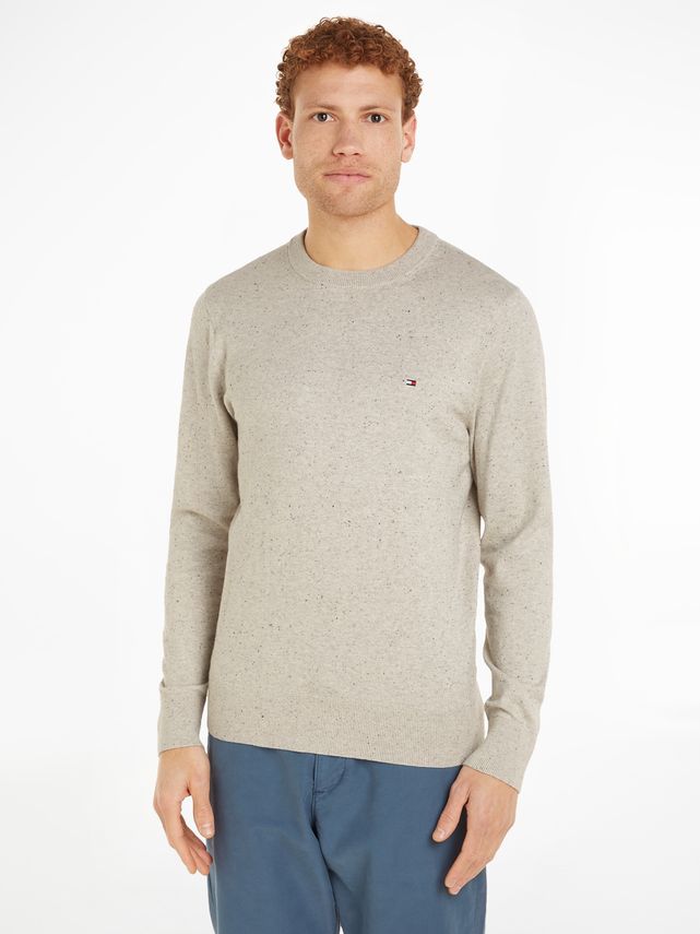 Pima Org Ctn Cashmere Crew Neck fra Tommy Hilfiger