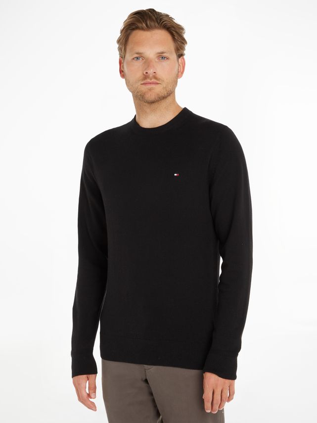 Pima Org Ctn Cashmere Crew Neck fra Tommy Hilfiger