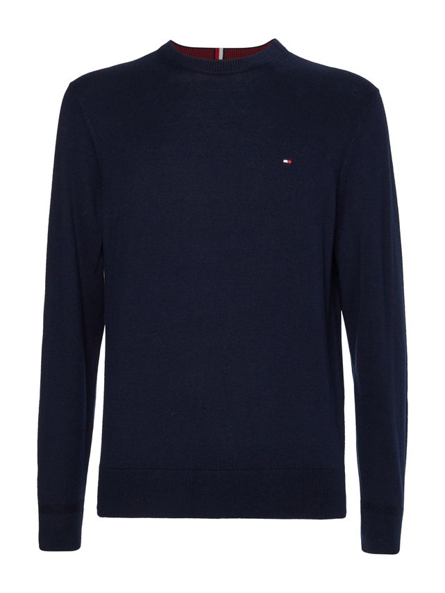 Pima Org Ctn Cashmere Crew Neck fra Tommy Hilfiger