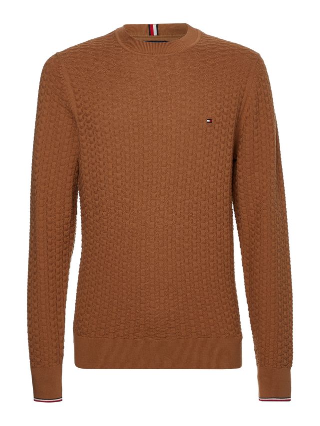 Exaggerated Structure Crew Neck fra Tommy Hilfiger