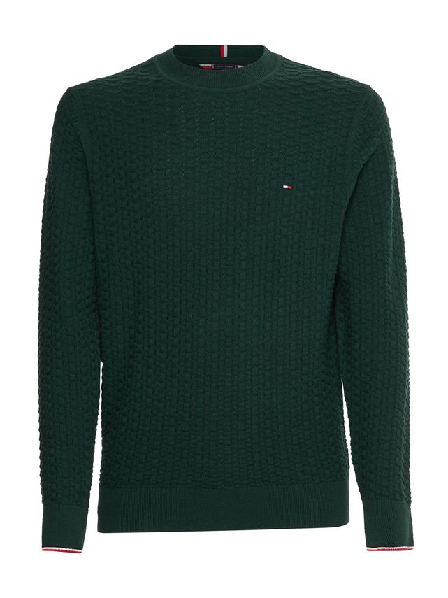 Exaggerated Structure Crew Neck fra Tommy Hilfiger