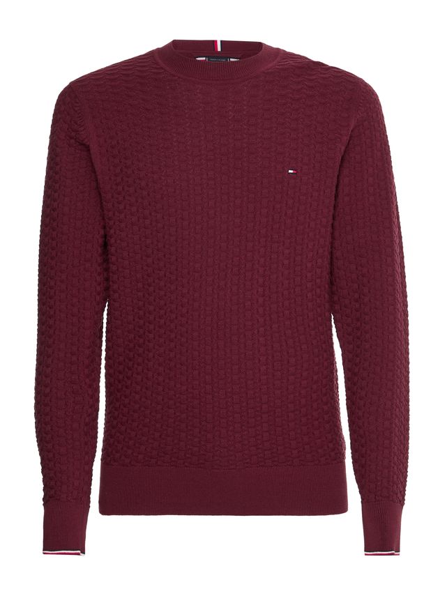 Exaggerated Structure Crew Neck fra Tommy Hilfiger