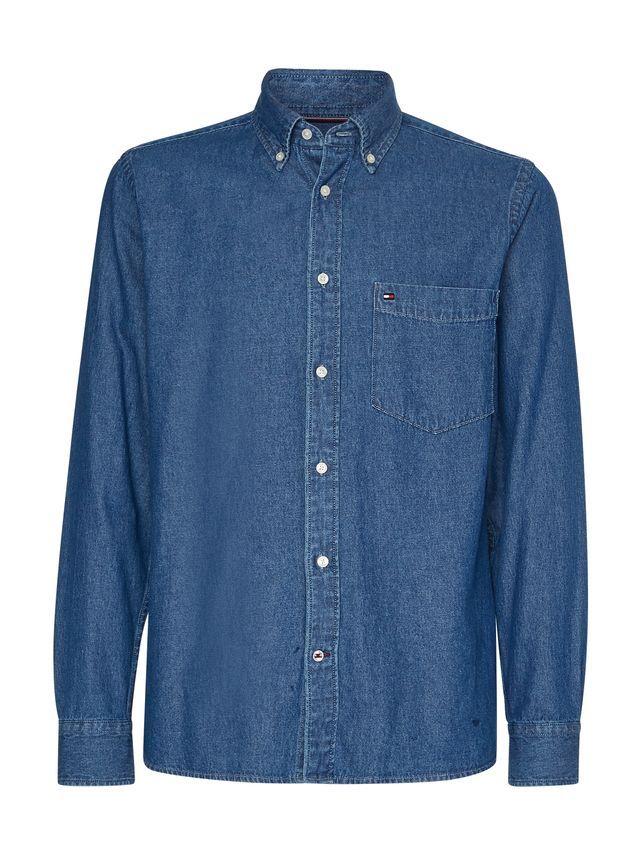 Classic Denim Rf Shirt fra Tommy Hilfiger