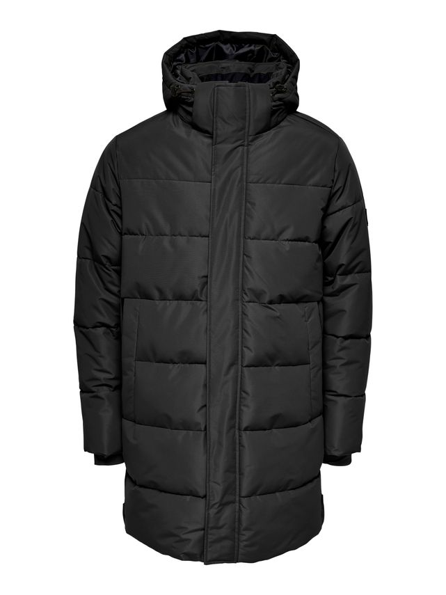 Onscarl Long Quilted Coat Otw fra Only & Sons