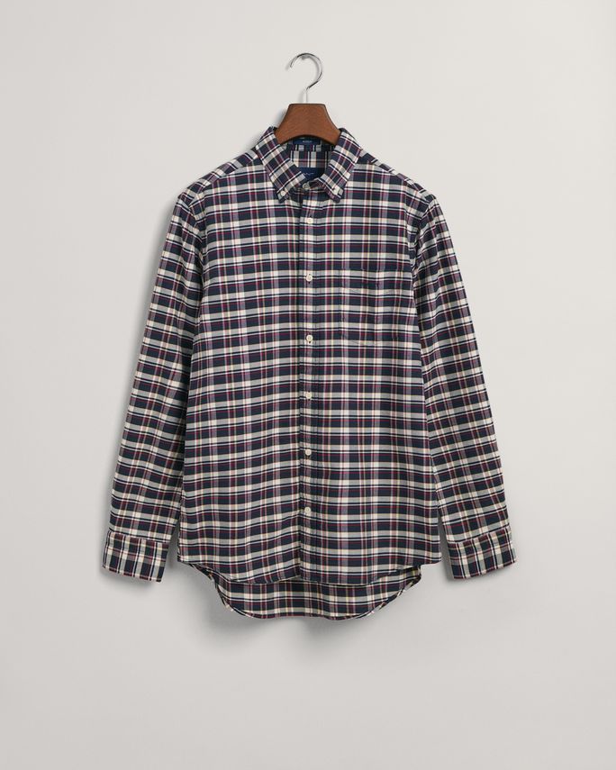 Reg Oxford Check Shirt fra Gant