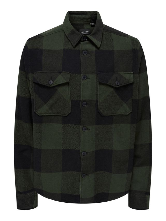 Onsmilo Ls Check Overshirt Noos fra Only & Sons
