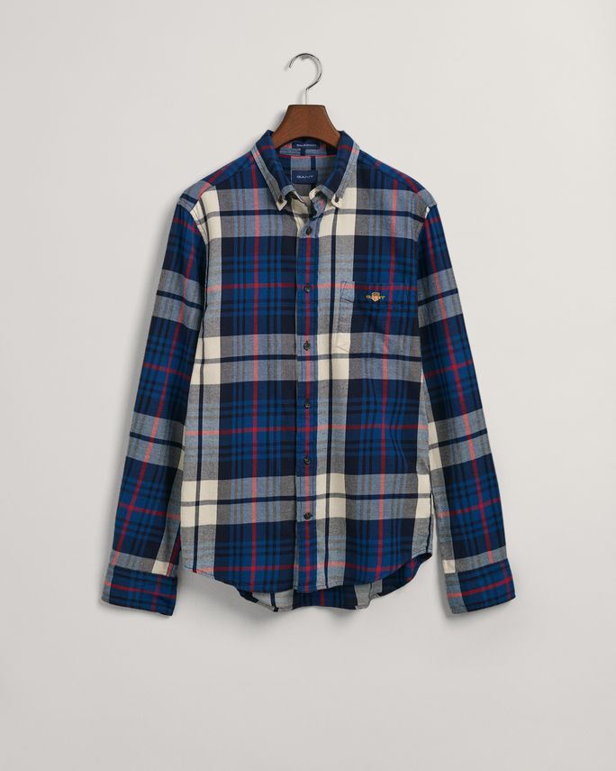 Reg Ut Plaid Flannel Shirt fra Gant