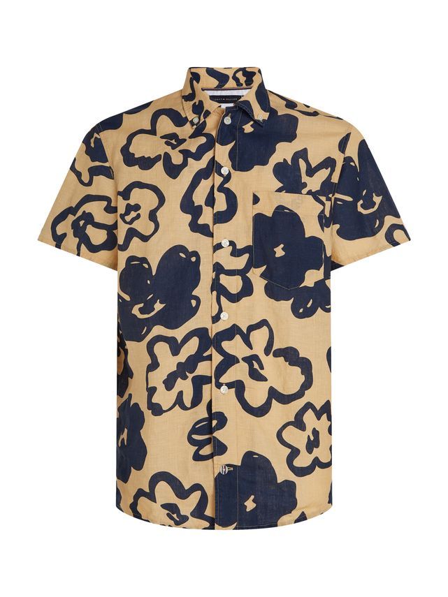 Big Floral Print Rf Shirt S S fra Tommy Hilfiger