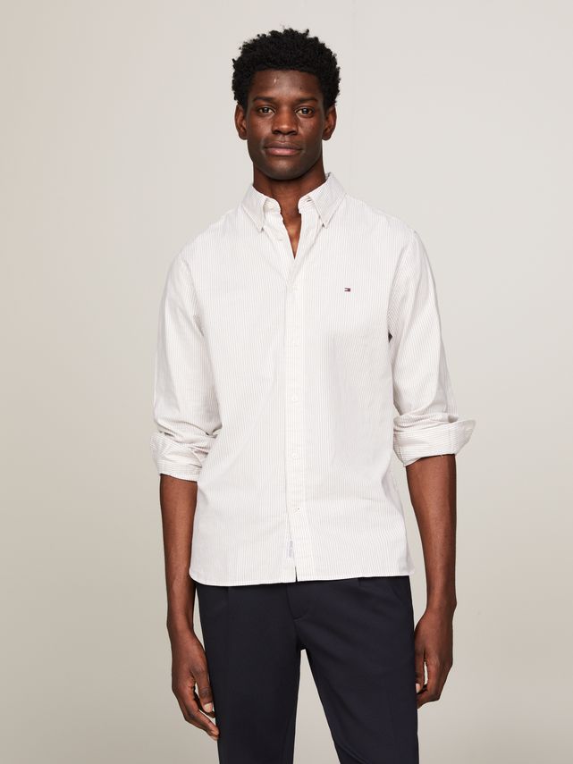 1985 Flex Oxford Stripe Rf Shirt fra Tommy Hilfiger