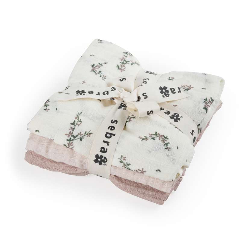 Stofbleer   3 Stk.   Powder Blossom   Rose fra Sebra