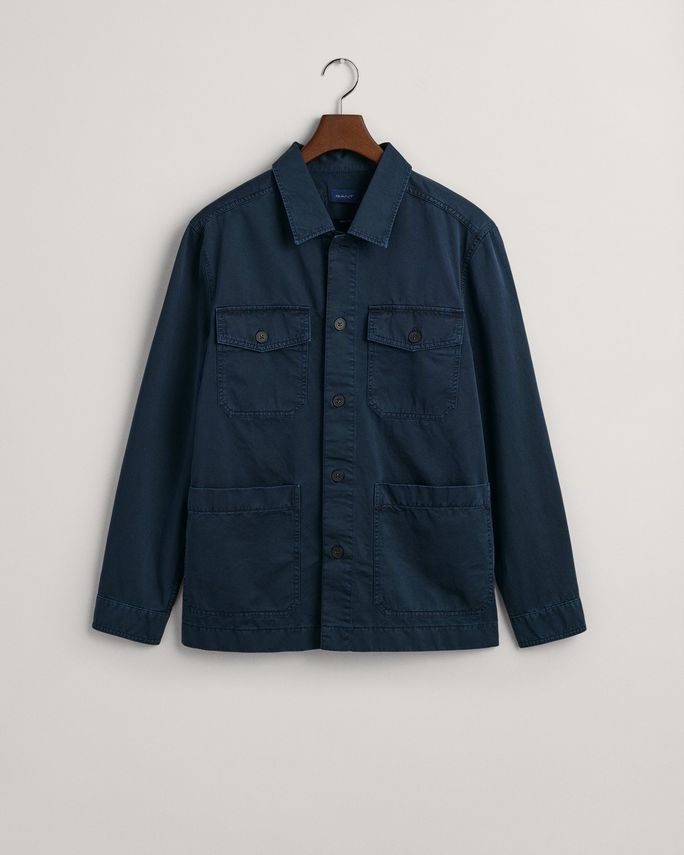 Gmnt Dyed Twill Overshirt fra Gant