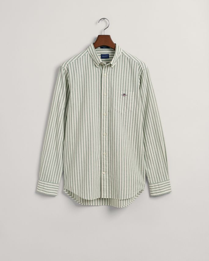 Reg Cotton Linen Stripe Shirt fra Gant