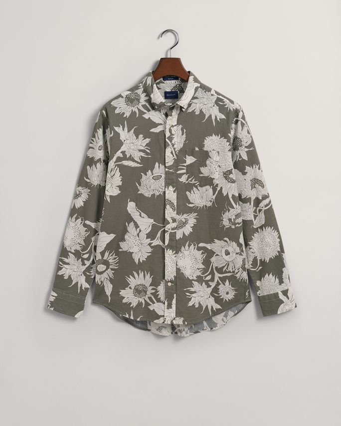 Reg Cotton Linen Sunflower Shirt fra Gant