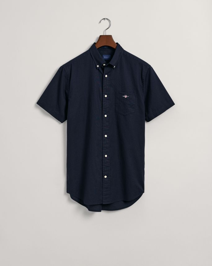 Reg Cotton Linen Ss Shirt fra Gant