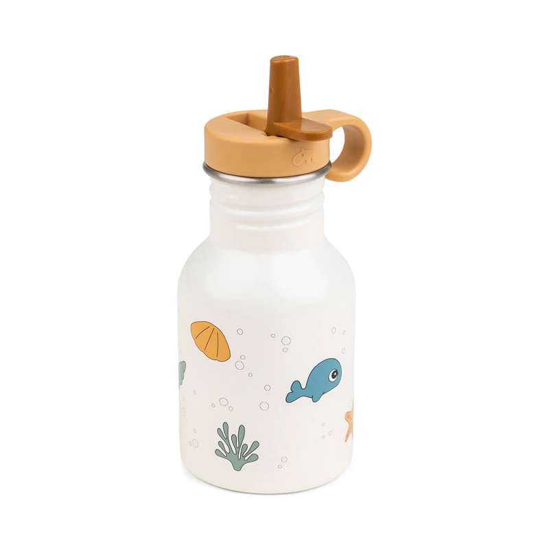 Drikkedunk   Rustfrit Stål   Sea Friends (beige) fra Done By Deer