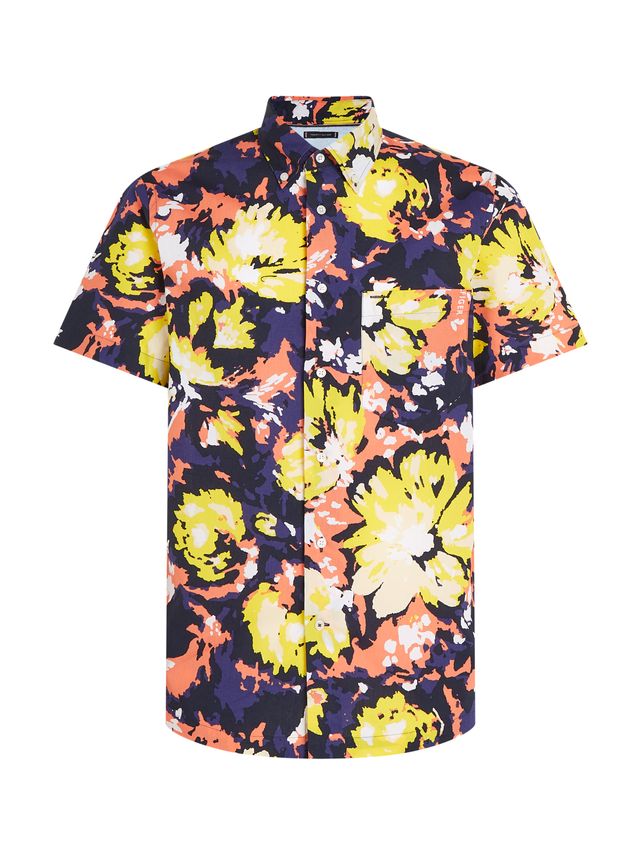 Brush Stroke Floral Shirt S S fra Tommy Hilfiger