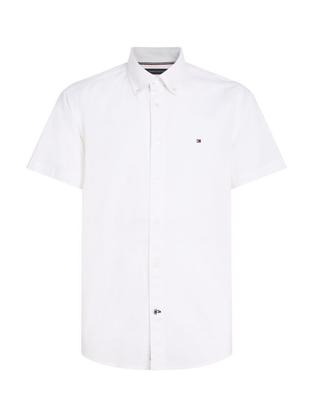 Airy Cotton Linen Rf Shirt S S fra Tommy Hilfiger