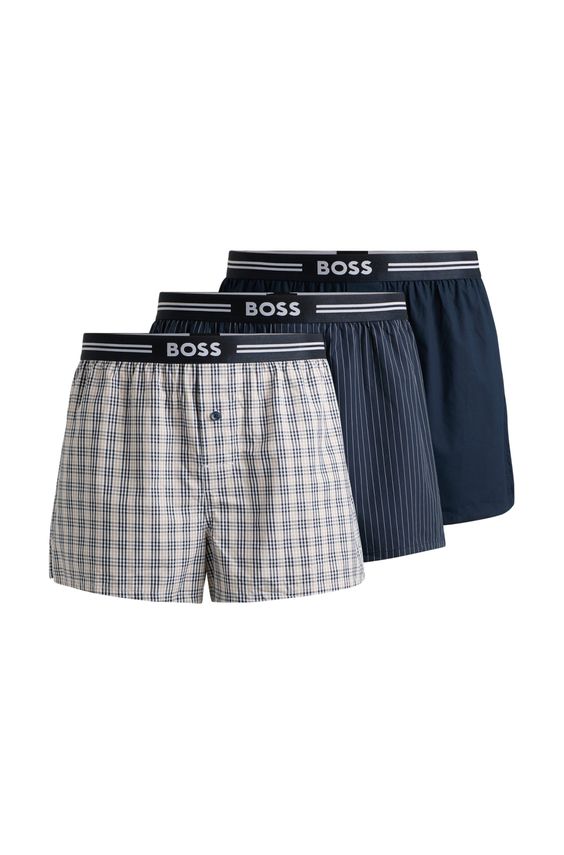 3p Woven Boxer 10245450 01 fra Boss Black