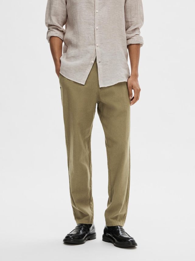 Slh172 Slimtape Brody Linen Pant No fra Selected