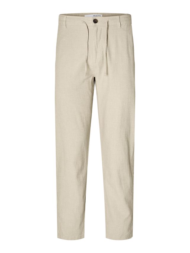 Slh172 Slimtape Brody Linen Pant No fra Selected