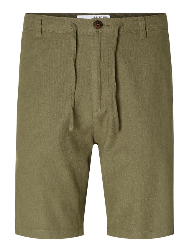 Slhregular Brody Linen Shorts Noos fra Selected