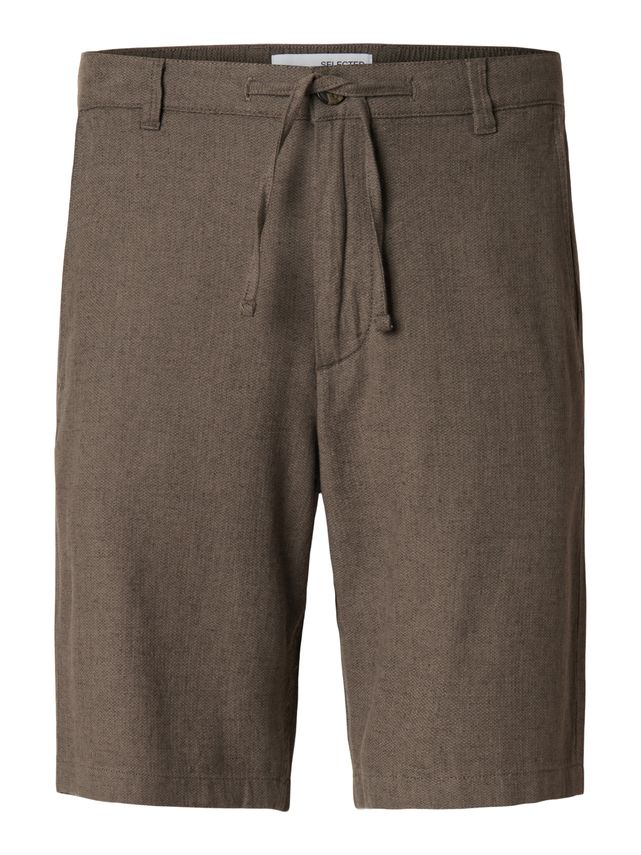 Slhregular Brody Linen Shorts Noos fra Selected