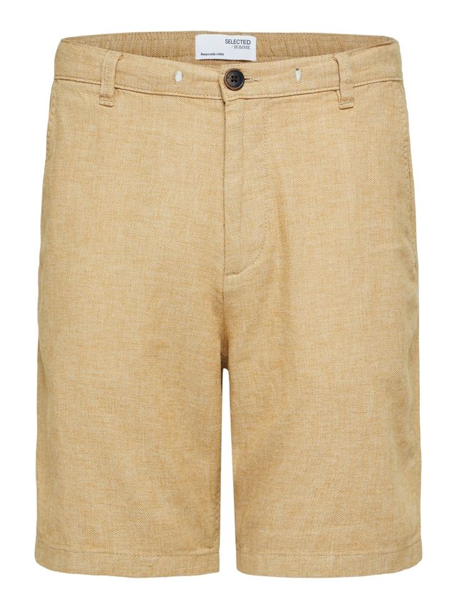 Slhregular Brody Linen Shorts Noos fra Selected