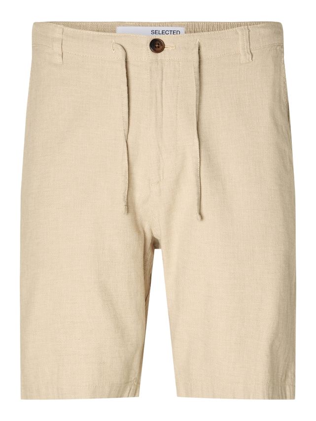 Slhregular Brody Linen Shorts Noos fra Selected