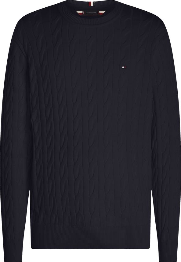 Classic Cable Crew Neck fra Tommy Hilfiger