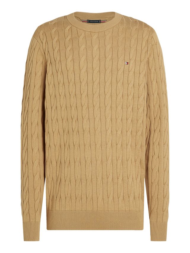 Classic Cable Crew Neck fra Tommy Hilfiger