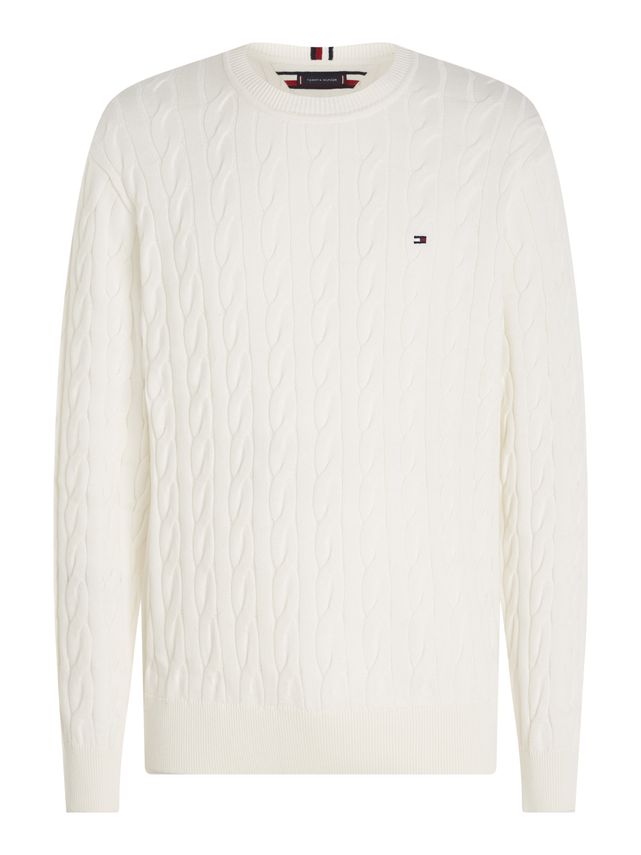Classic Cable Crew Neck fra Tommy Hilfiger