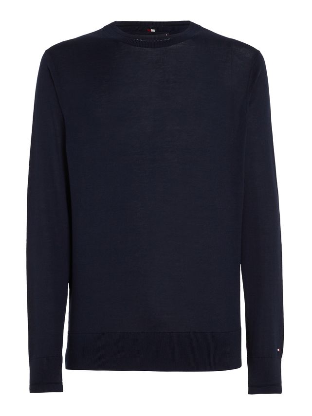 Dc Cotton Lyocell Crewneck fra Tommy Hilfiger