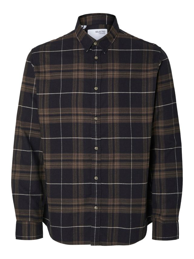Slhslimowen Flannel Shirt Ls Noos fra Selected
