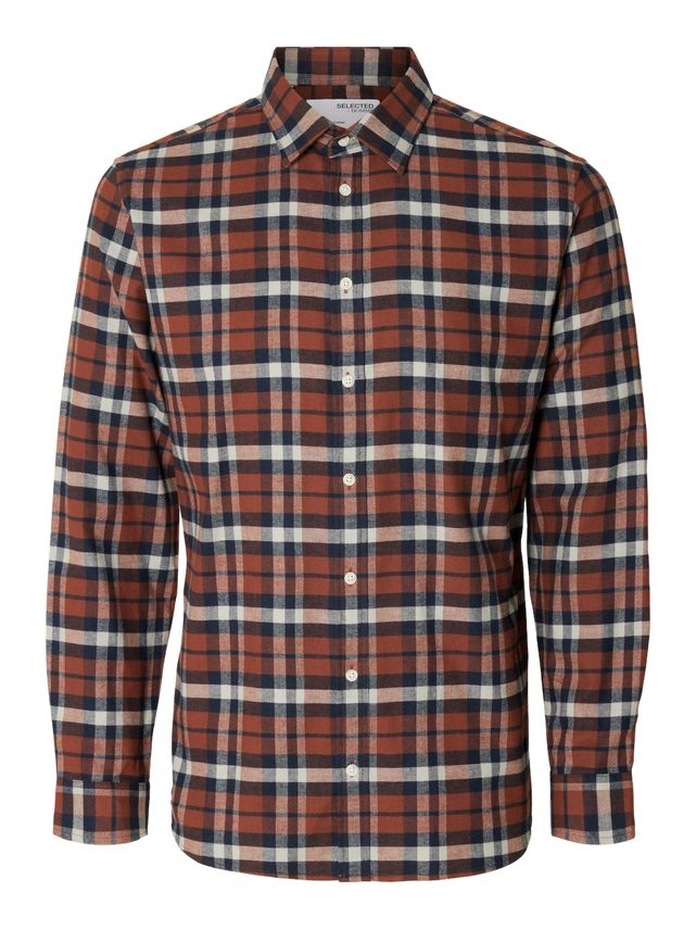 Slhslimowen Flannel Shirt Ls Noos fra Selected