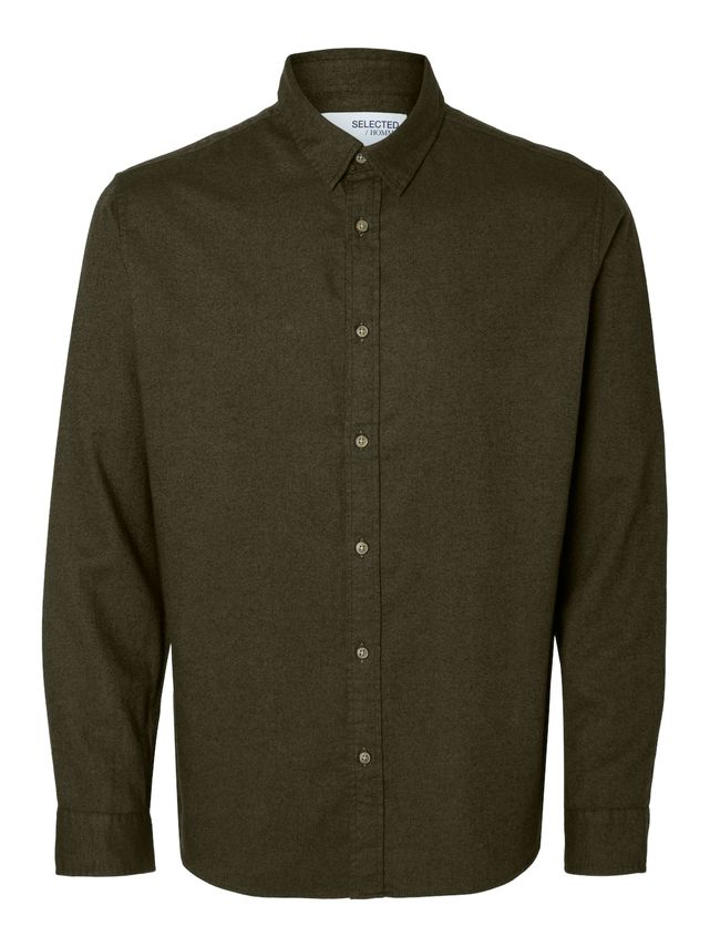 Slhslimowen Flannel Shirt Ls Noos fra Selected