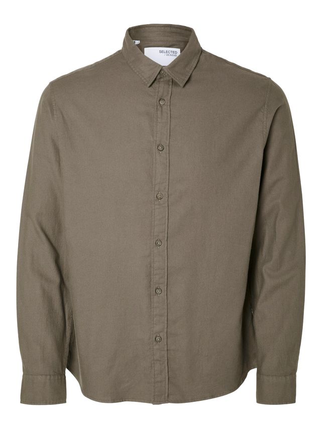 Slhslimowen Flannel Shirt Ls Noos fra Selected