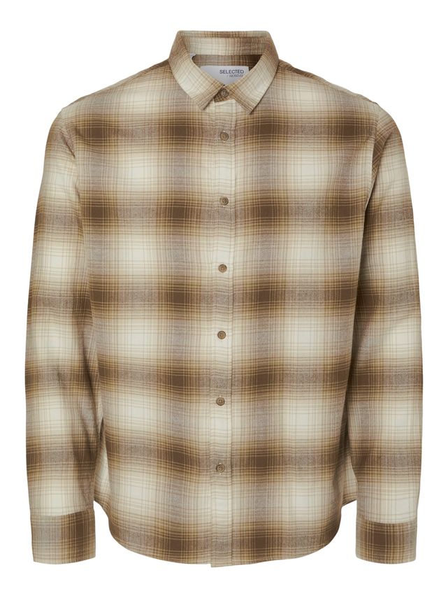 Slhslimowen Flannel Shirt Ls Noos fra Selected